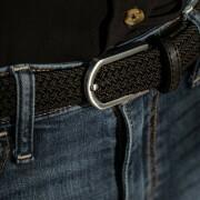 Elastic braided belt for women Billybelt Noir Réglisse