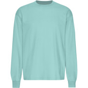 Oversized long-sleeve T-shirt Colorful Standard Organic Teal Blue