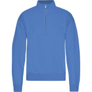 1/4 zip sweatshirt Colorful Standard Organic Sky Blue