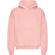 Oversized hooded sweatshirt Colorful Standard Organic Bright Coral