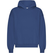Oversized hooded sweatshirt Colorful Standard Organic Marine Blue
