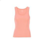 Women's ribbed tank top Colorful Standard Organic bright coral
