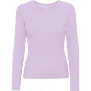 Women's long sleeve ribbed T-shirt Colorful Standard Organic soft lavender