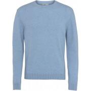Wool round neck sweater Colorful Standard Classic Merino stone blue