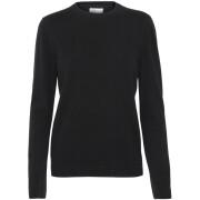 Women's wool round neck sweater Colorful Standard light merino deep black