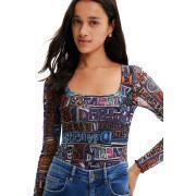 Body long sleeves woman Desigual Lettering