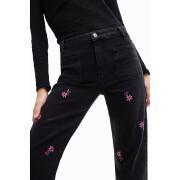 Women's floral flare jeans Desigual