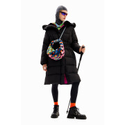 Hooded Puffer Jacket with belt Desigual