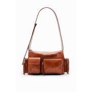 Women's multi-pocket leather handbag Desigual Varadero