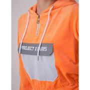 Pullover sweatshirt with reflective pocket for women Project X Paris