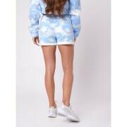 Short shorts with clouds pattern for women Project X Paris