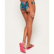 Women's hibiscus print bikini bottoms Superdry Pop