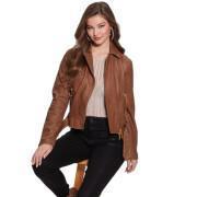 Leather jacket woman Guess Camille