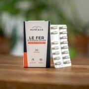 Food supplement against fatigue Nutri&Co Le Fer Et Sa Souche Lactique - 30 gélules