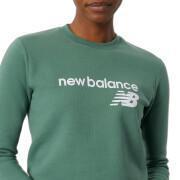 Sweatshirt round neck fleece woman New Balance Classic Core