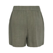 Women's linen shorts Pieces Vinsty HW Noos BC
