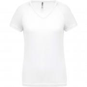 Women's v-neck T-shirt Proact Sport blanc