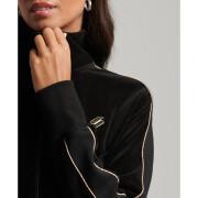 Women's velour sweat jacket Superdry Code S Logo
