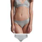 Organic cotton ribbed underwear for women Superdry