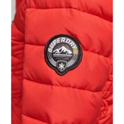 Mid-lengthHooded Puffer Jacket with fake fur for women Superdry