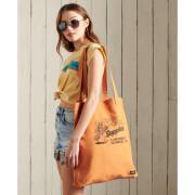 Canvas tote bag with a woman's motif Superdry