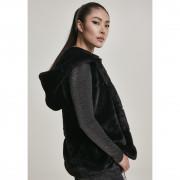 Jacket woman Urban Classic hooded faux fur vet