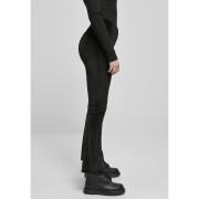 Women's high-waisted leggings Urban Classics velvet boot