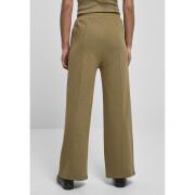Women's trousers Urban Classics straight pin tuck- large sizes