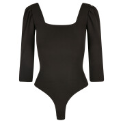 3/4 sleeves recycled bodysuit for women Urban Classics