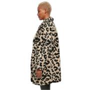 Women's oversized sherpa coat Urban Classics AOP