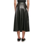 Mid-length skirt synthetic leather woman Urban Classics
