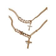 Women's necklace Urban Classics Various Chain Cross