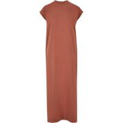 Long t-shirt dress with spread shoulders large size woman Urban Classics