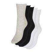 Set of 5 women's socks Vero Moda Ena
