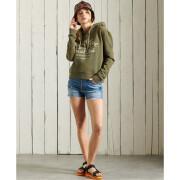 Women's military style short hoodie Superdry