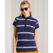 Organic cotton polo shirt for women Superdry Academy