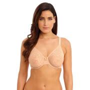 Brushed back bra in molded stretch for women Wacoal Halo Lace